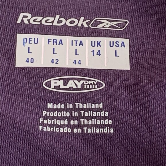 Reebok Play Dry Skort Womens Large Stretch Waist Pull On Faux Wrap Athletic Prep - Picture 2 of 7